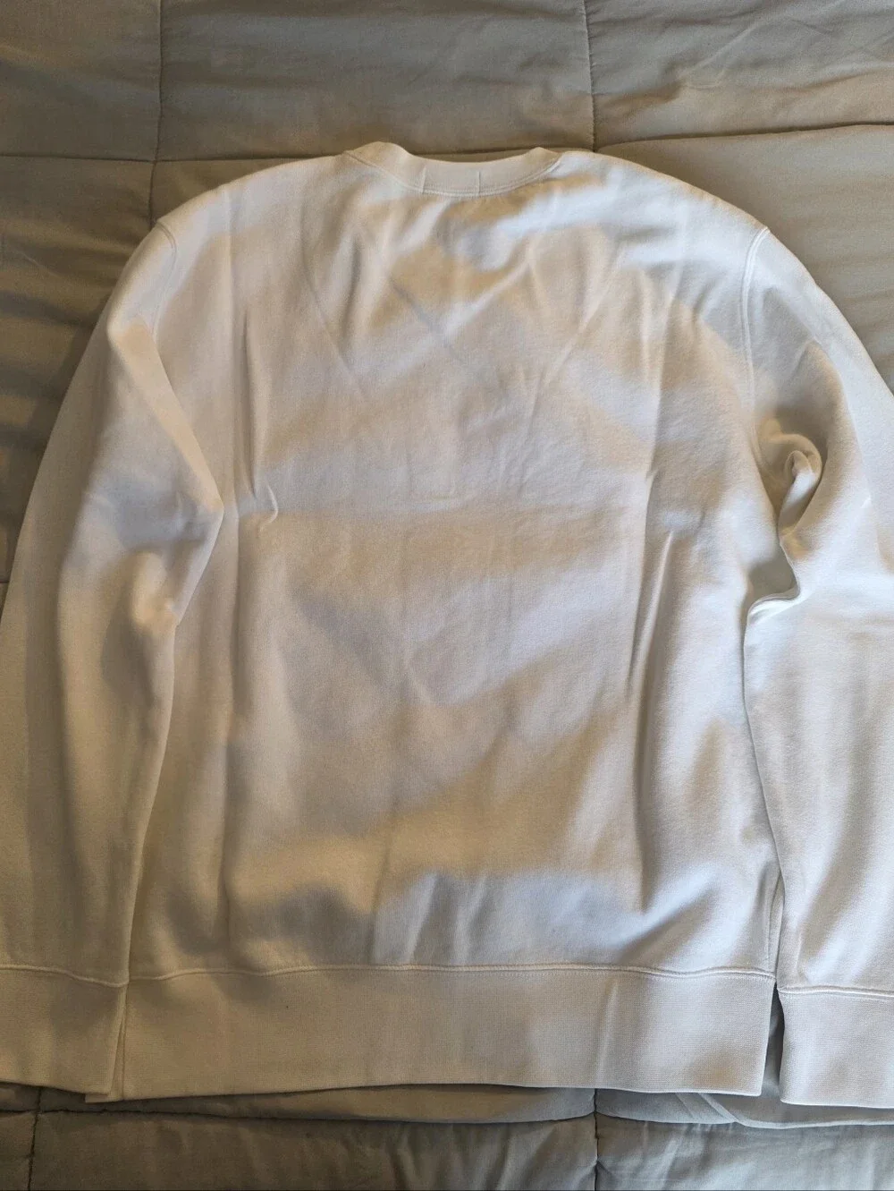 Polo by Ralph Lauren White Crest Sweatshirt with Gold, Navy & Red Emblem